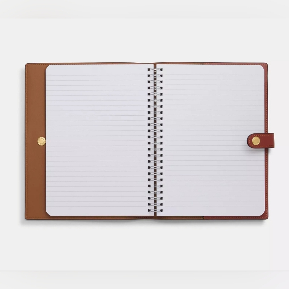 Coach Notebook In Signature Canvas With Wild Strawberry Print - Picture 5 of 5